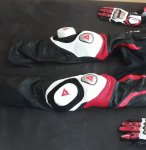 DUCATI DAINESE suit Black ,Red,White,Silver D air system air bag system with wihte sliders DAI...jpg